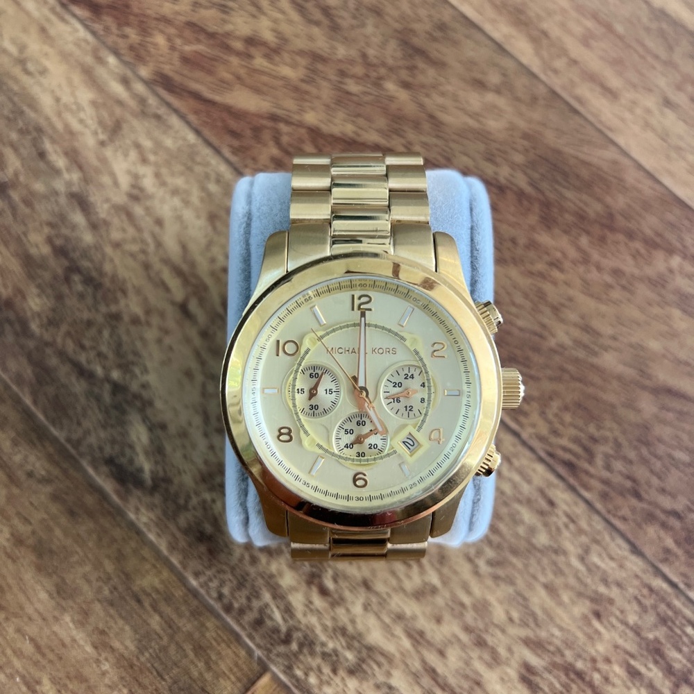 Michael Kors Runway Chronongraph Champagne Dial Men's Watch